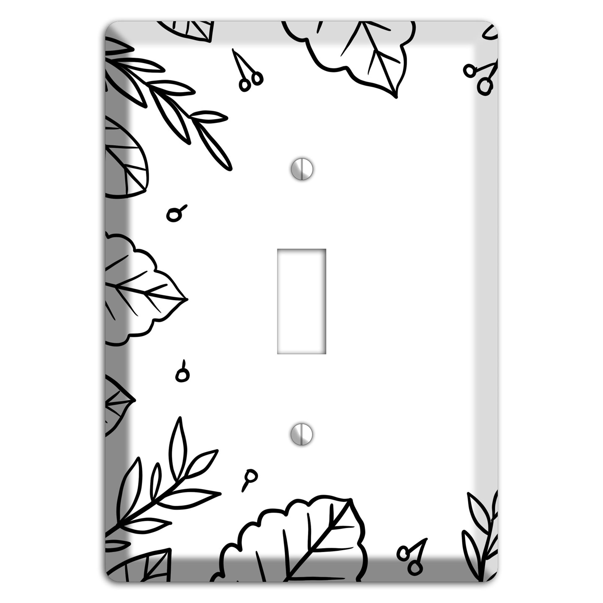 Hand-Drawn Floral 34 Cover Plates