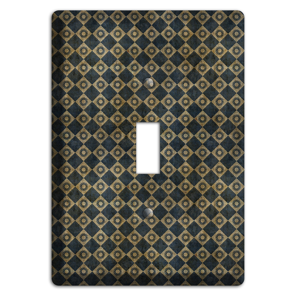Black and Grey Diamond Circles Cover Plates