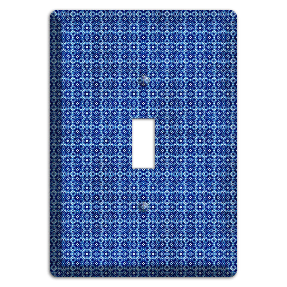 Multi Blue Arabesque Cover Plates