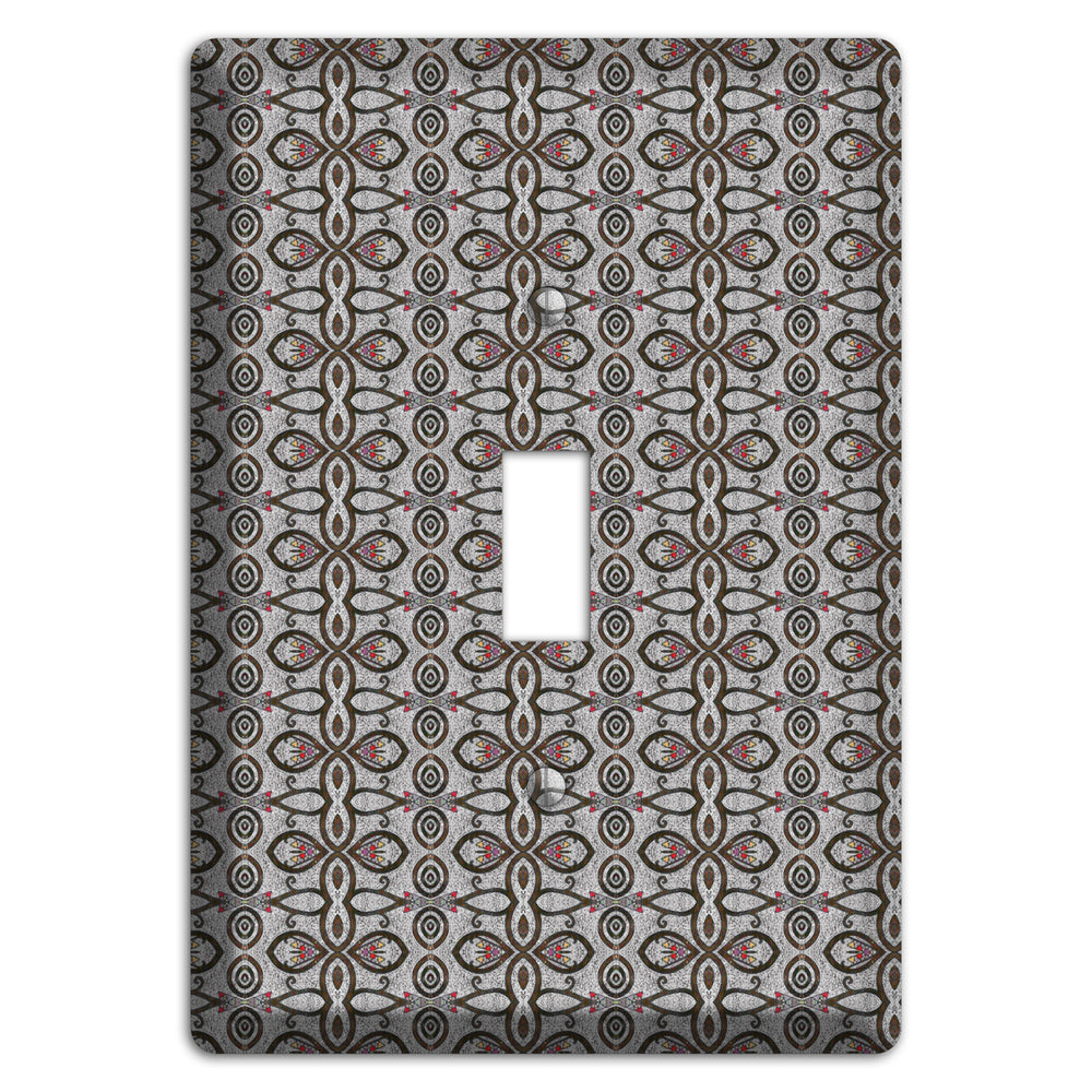 Grey Tapestry Cover Plates