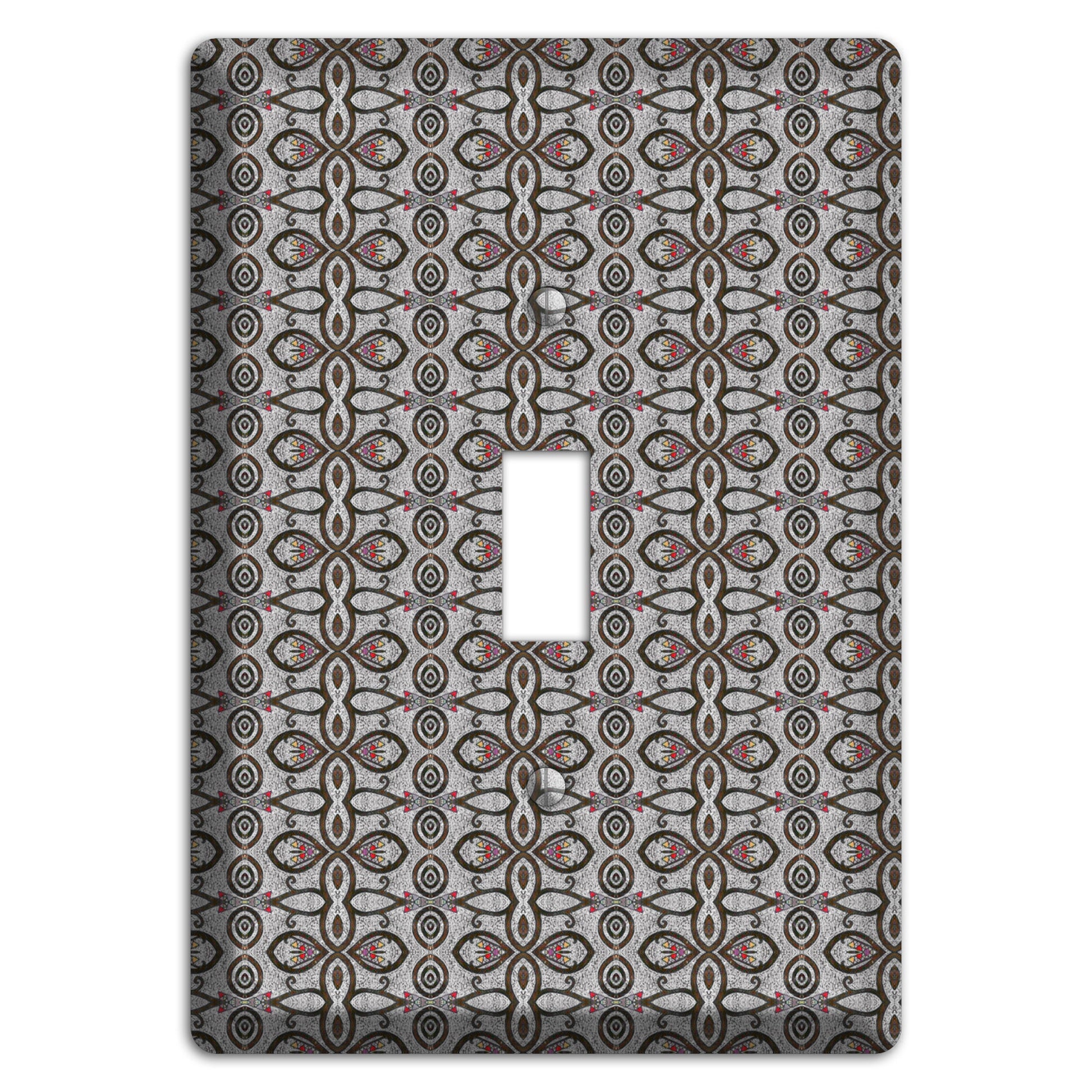 Grey Tapestry Cover Plates