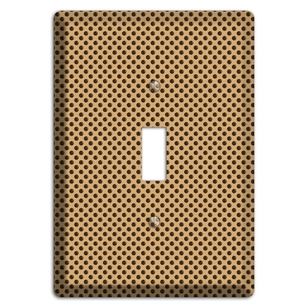 Beige with Brown Polka Dots Cover Plates