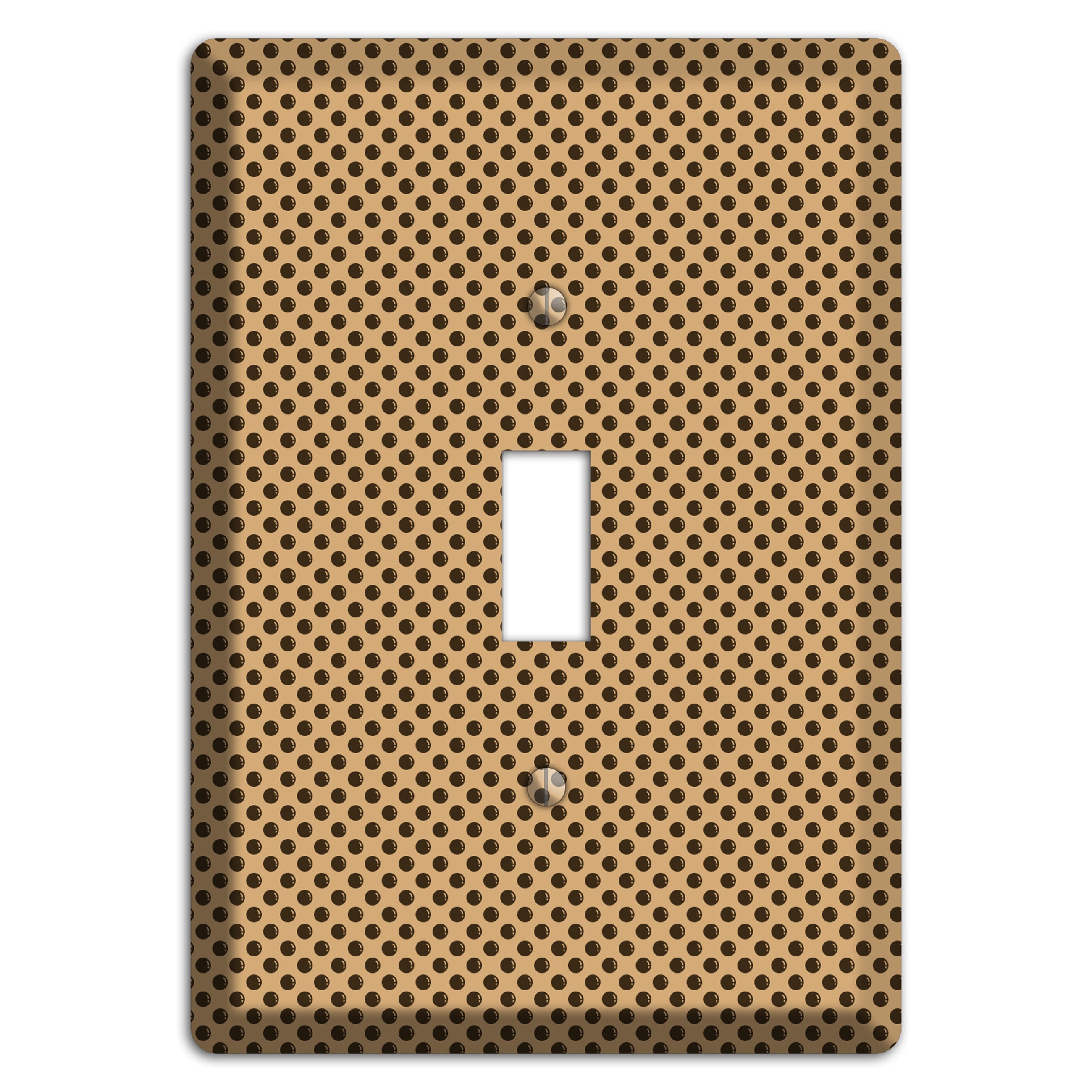 Beige with Brown Polka Dots Cover Plates