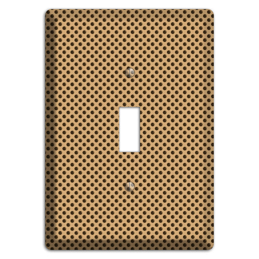Beige with Brown Polka Dots Cover Plates