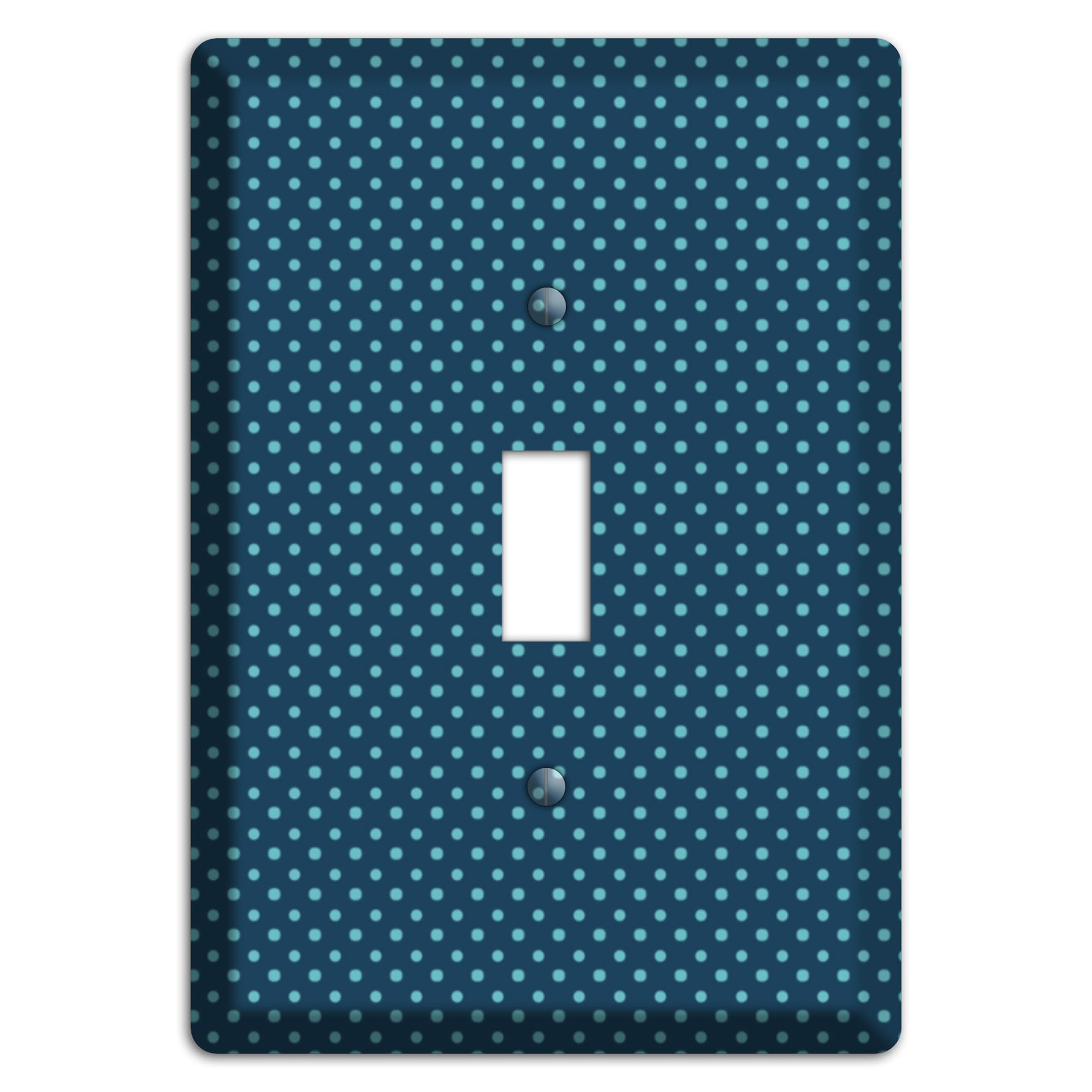 Multi Blue Tiny Polka Dots Cover Plates