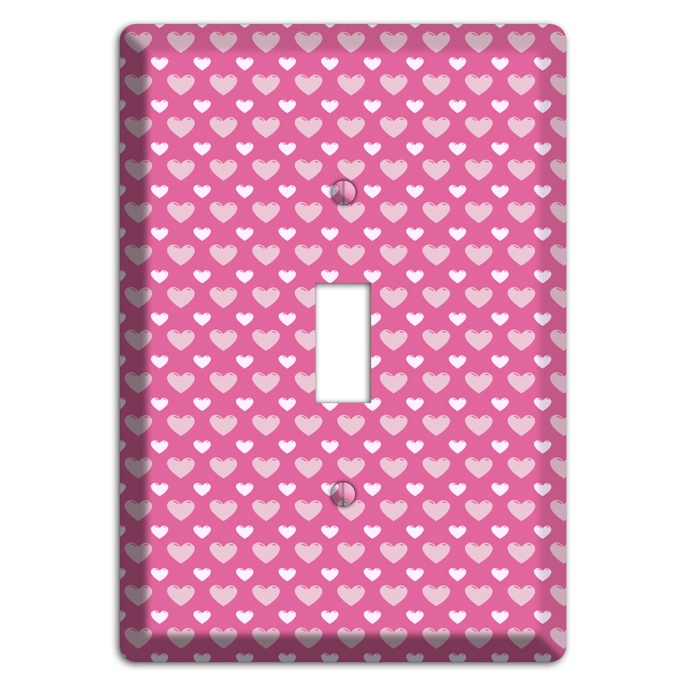 Tiled Small Hearts Cover Plates