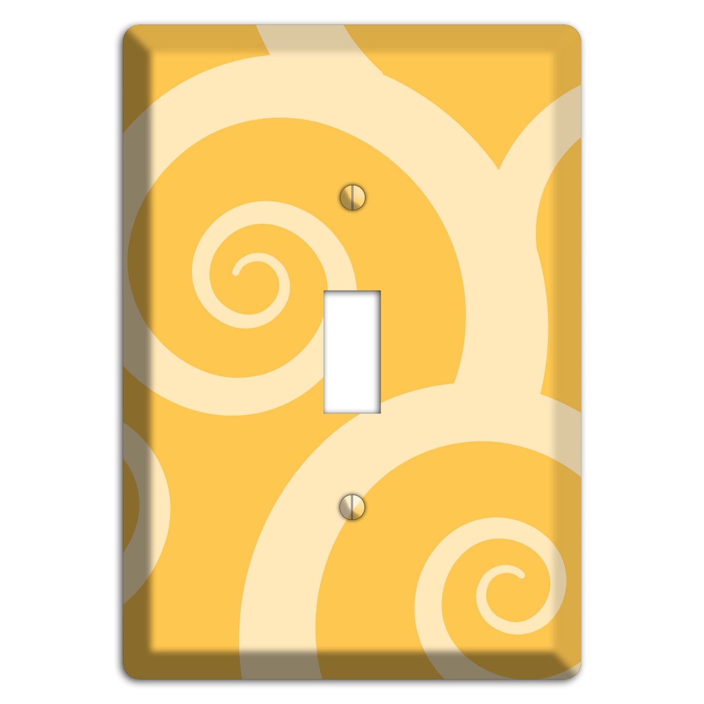 Yellow Tones Large Swirl Cover Plates