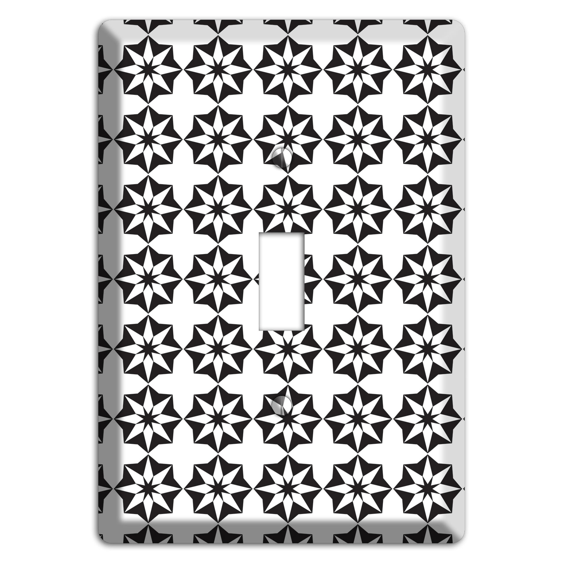 White with Black Foulard Cover Plates