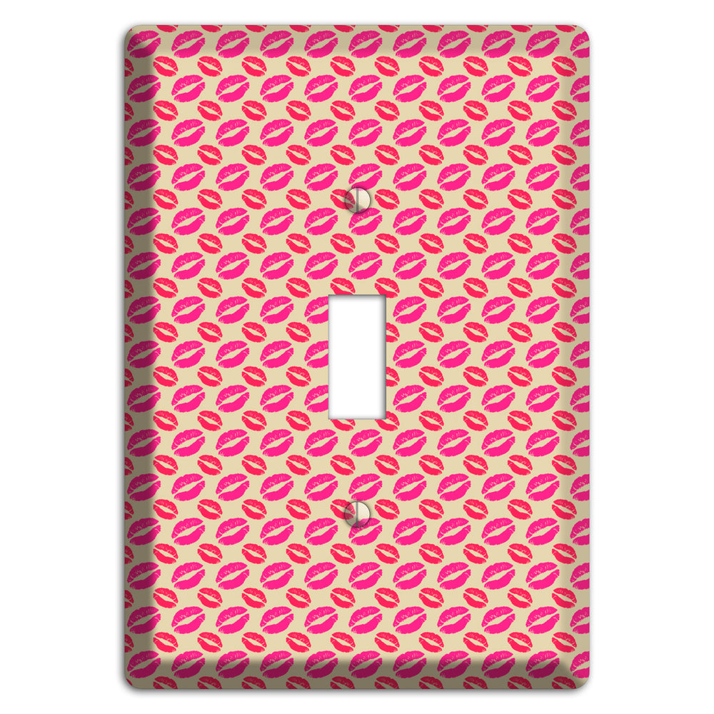 Pink and Red Kisses Cover Plates