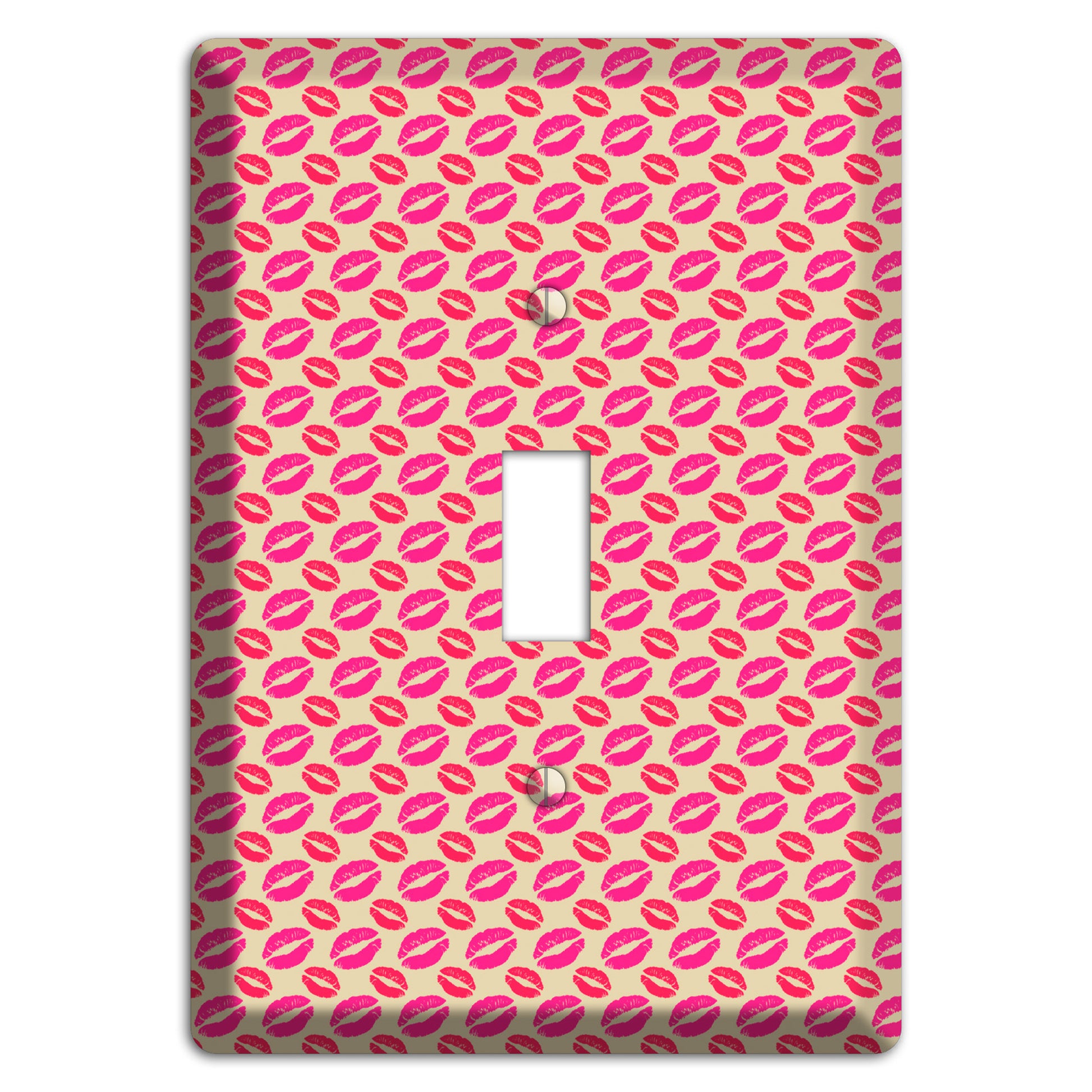 Pink and Red Kisses Cover Plates