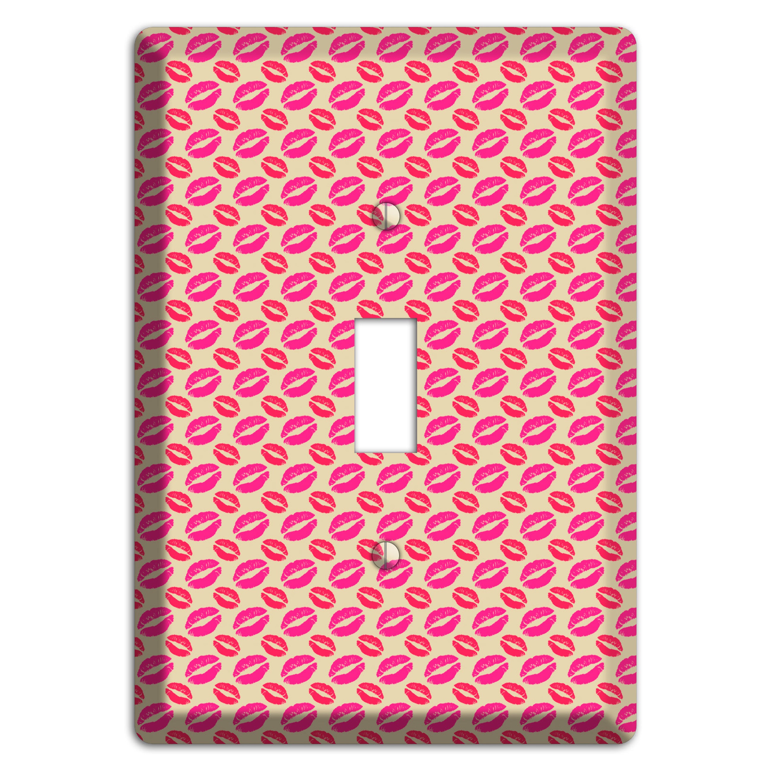 Pink and Red Kisses Cover Plates