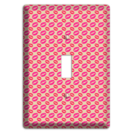 Pink and Red Kisses Cover Plates