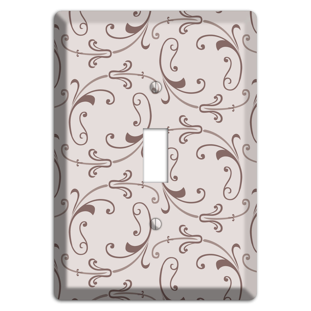 Mauve Victorian Sprig Cover Plates