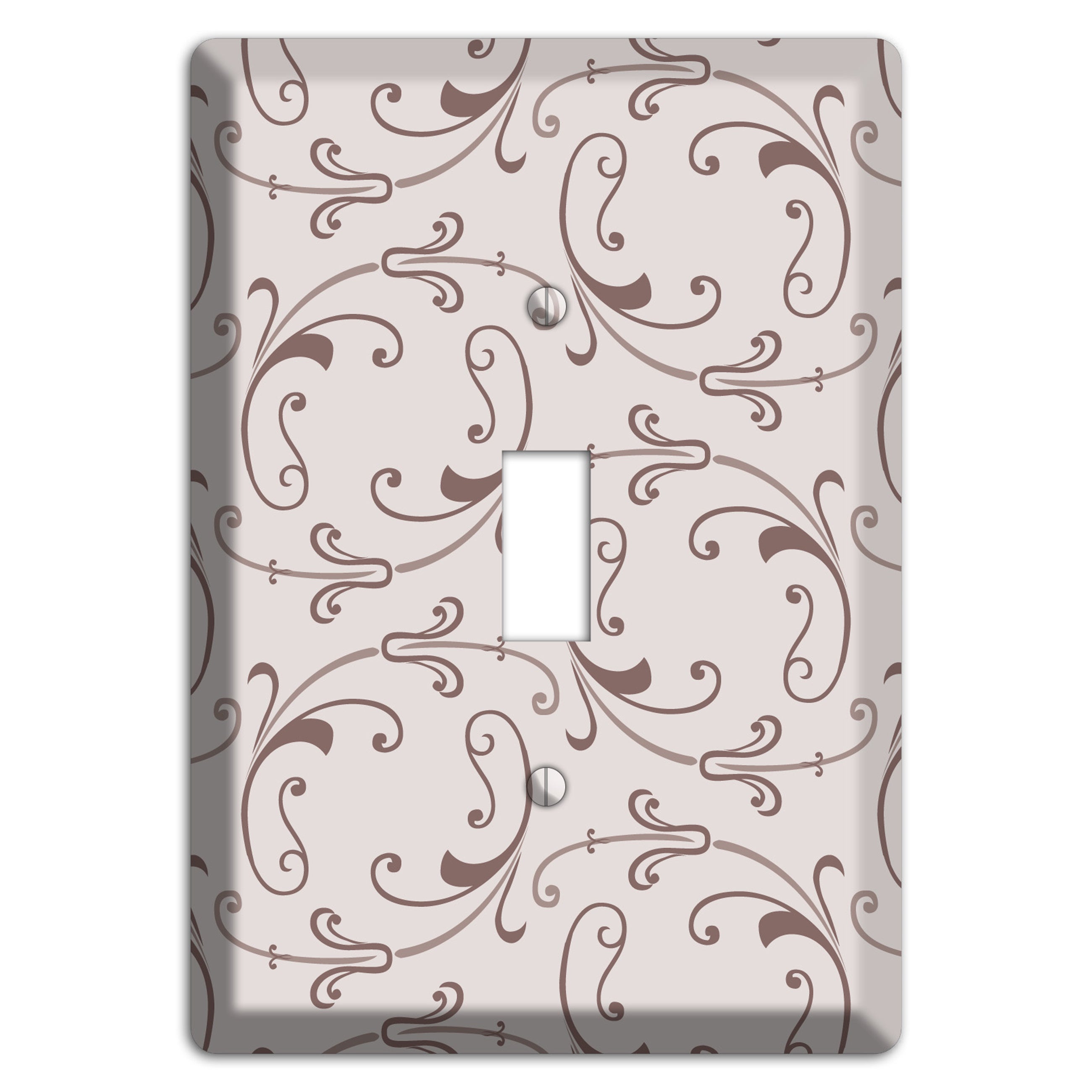 Mauve Victorian Sprig Cover Plates