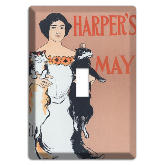 harpers Magazine Vintage Poster Cover Plates