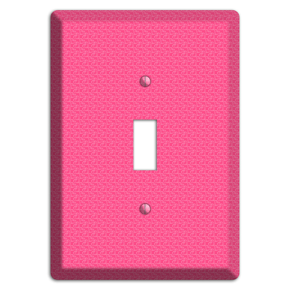 Tiny Pink Hearts Cover Plates