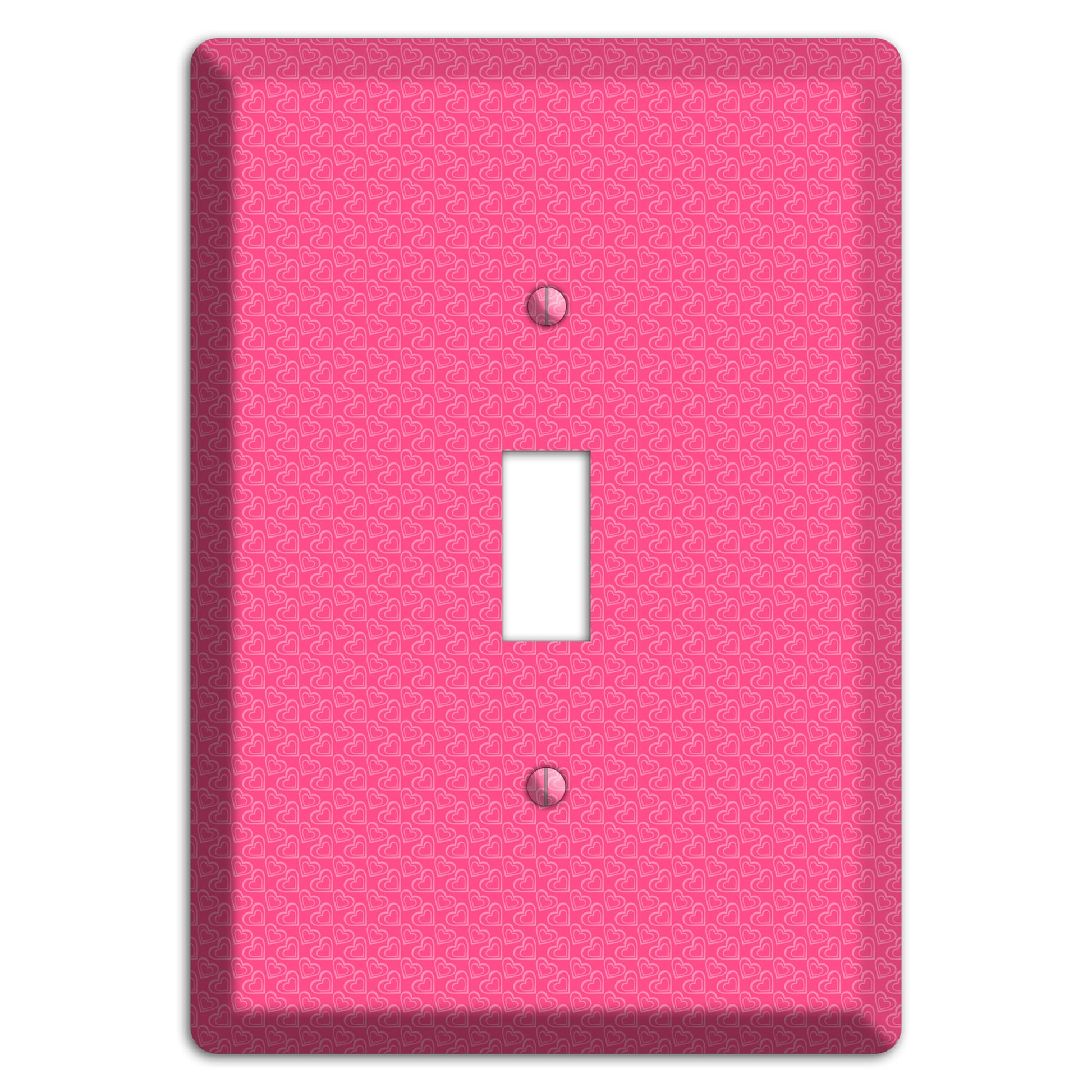 Tiny Pink Hearts Cover Plates