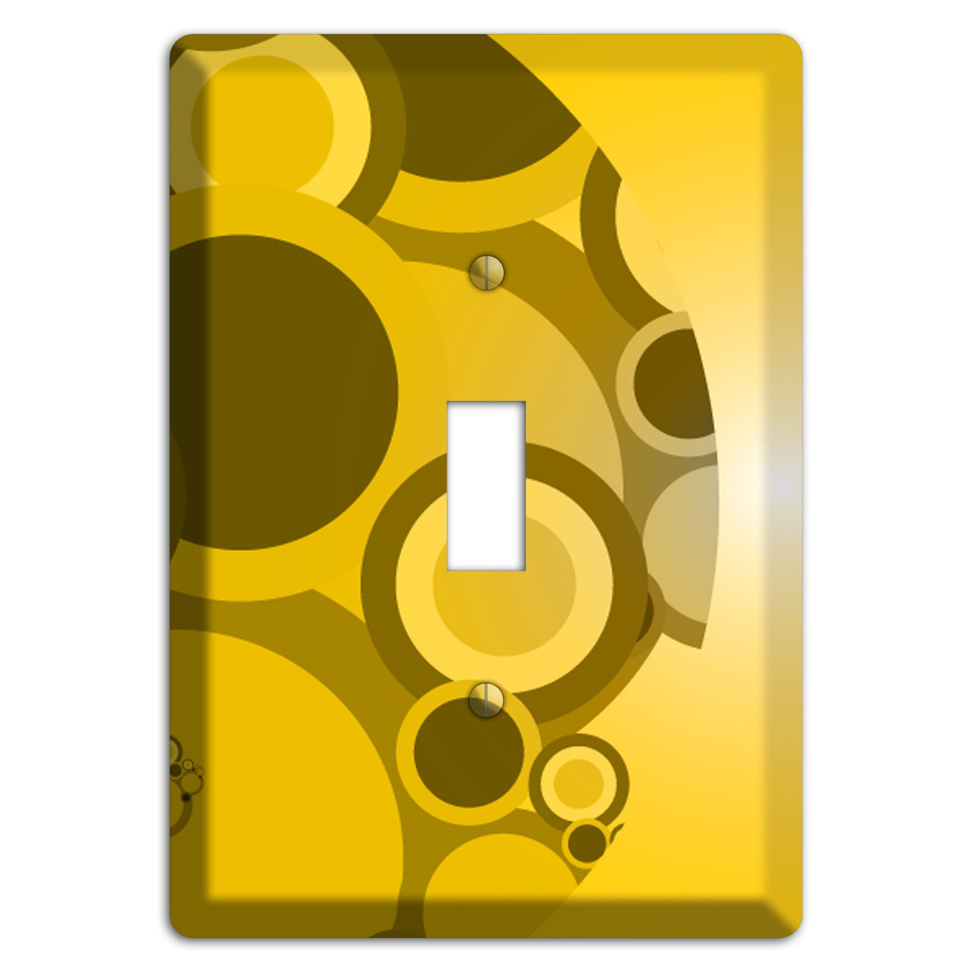 Mustard Yellow Circles Cover Plates