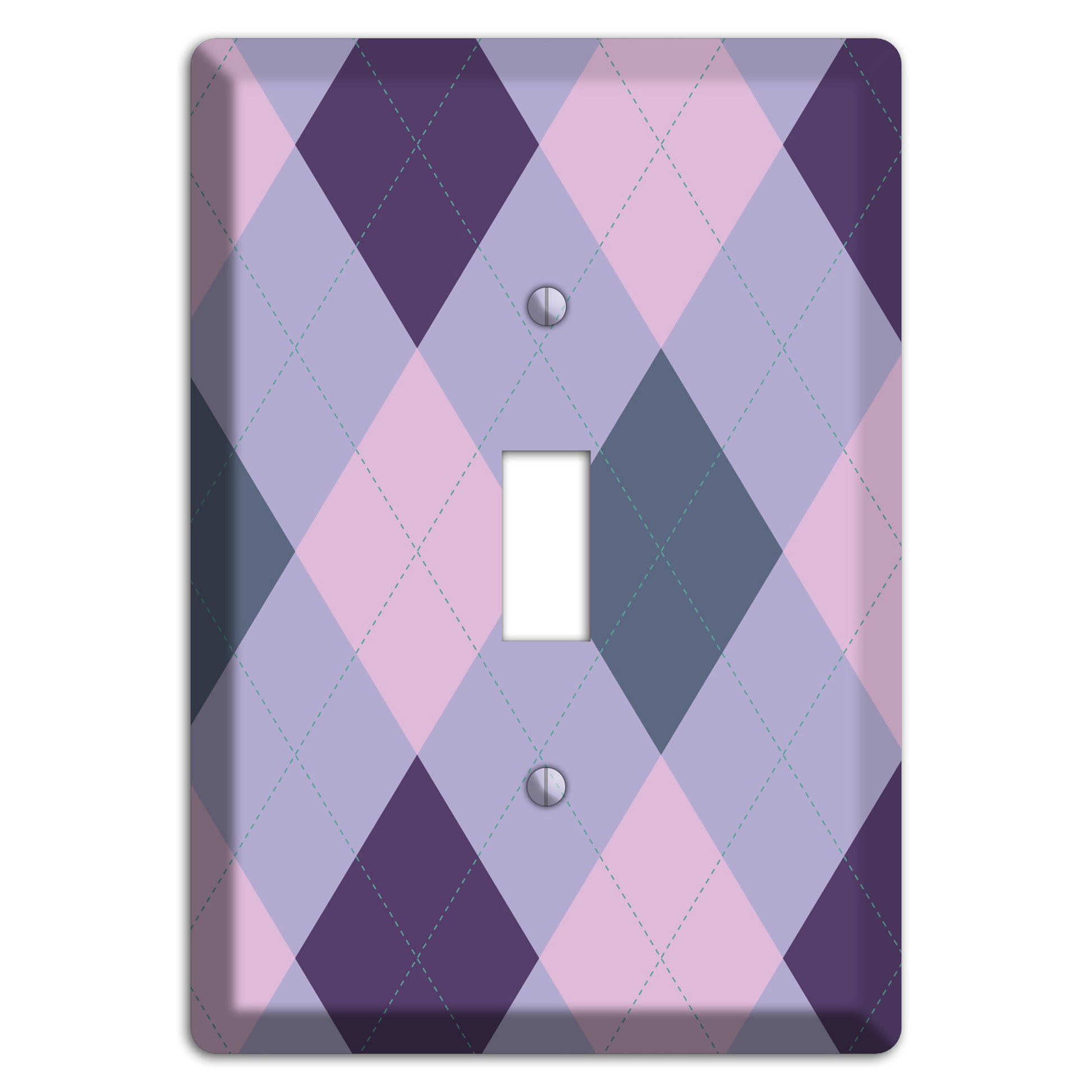 Lilac Argyle Cover Plates