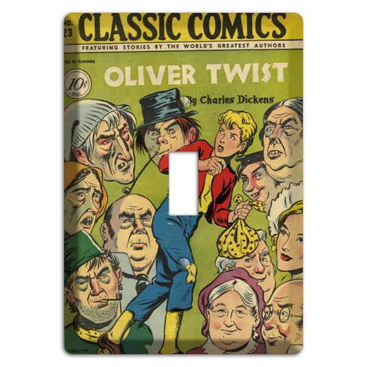 Oliver Twist Vintage Comics Cover Plates