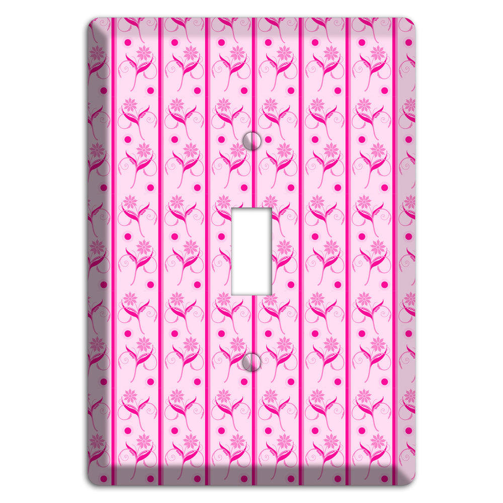 Pink Floral Pattern Cover Plates