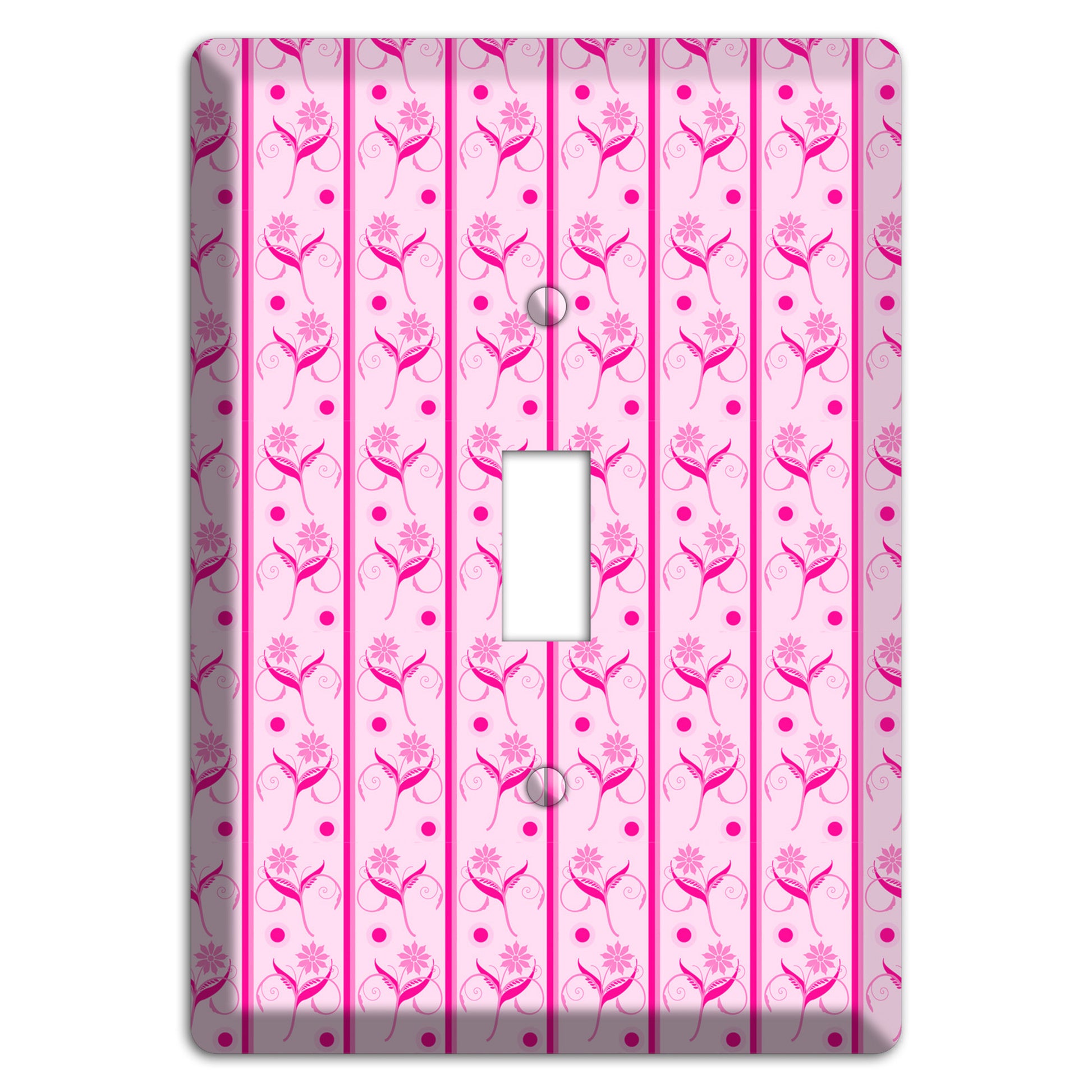 Pink Floral Pattern Cover Plates