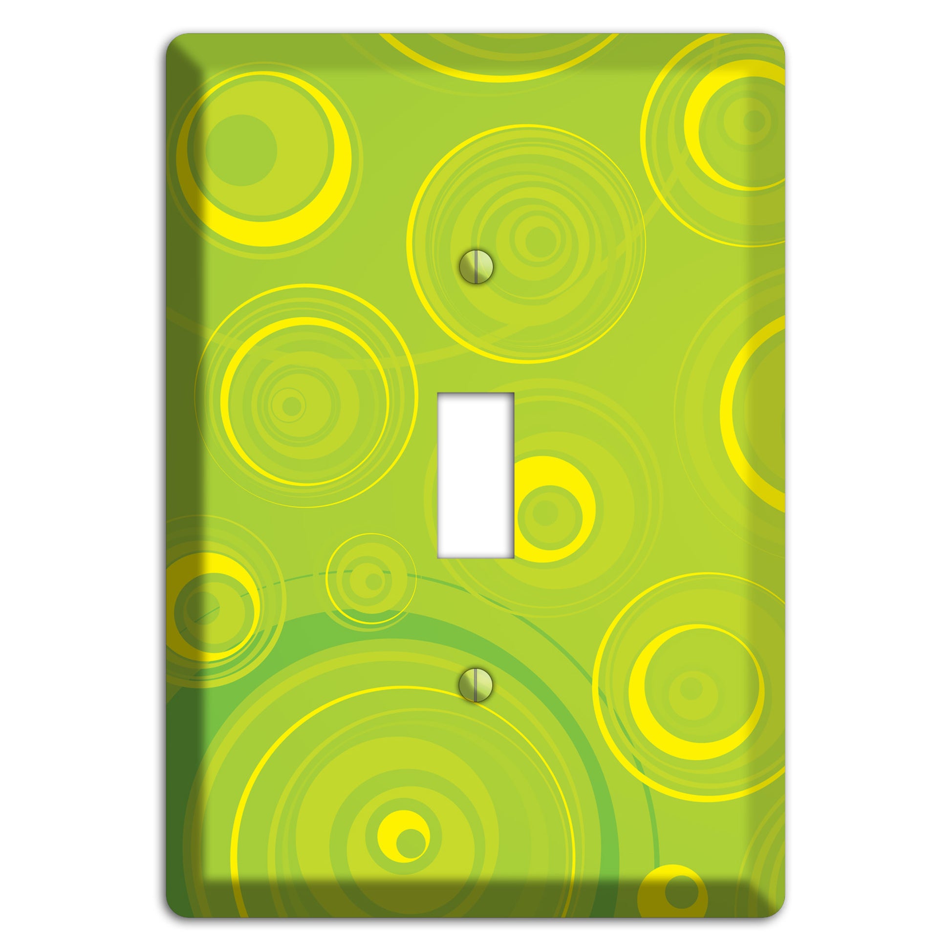 Green-yellow Circles Cover Plates