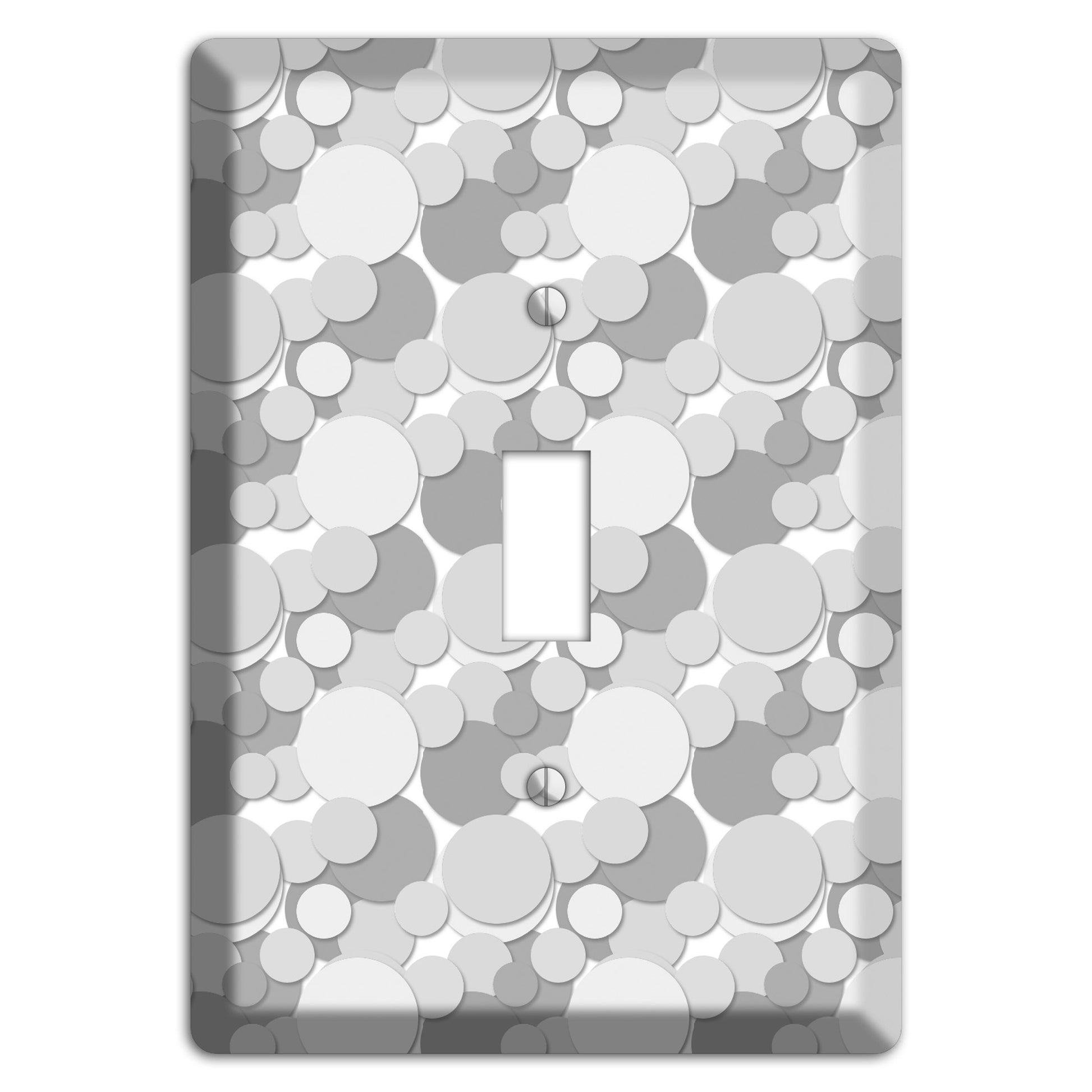 Multi Grey Bubble Dots Cover Plates