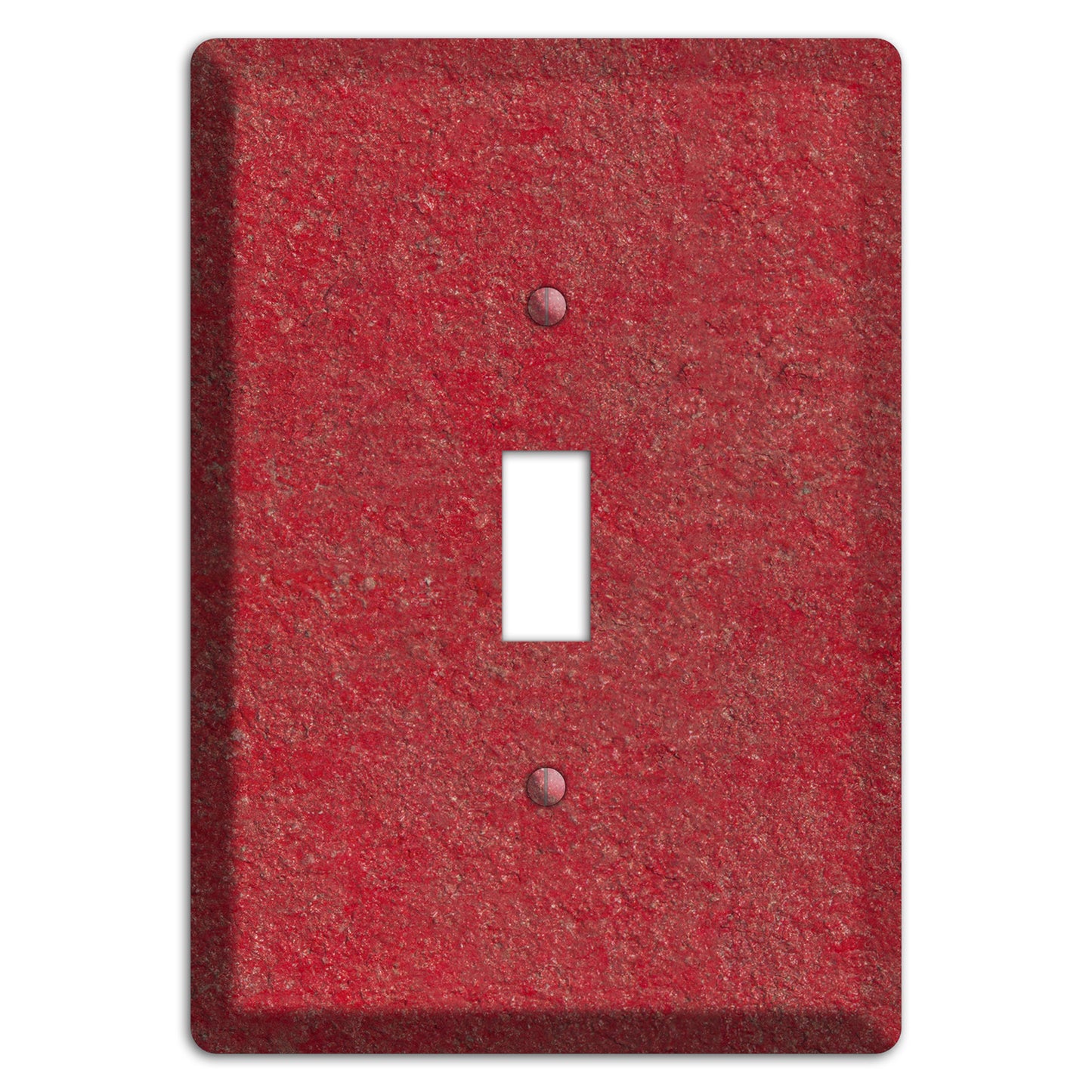 Stucco Red Cover Plates