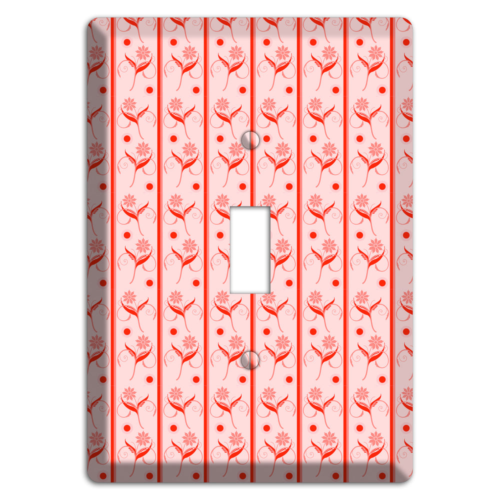 Salmon Floral Pattern Cover Plates