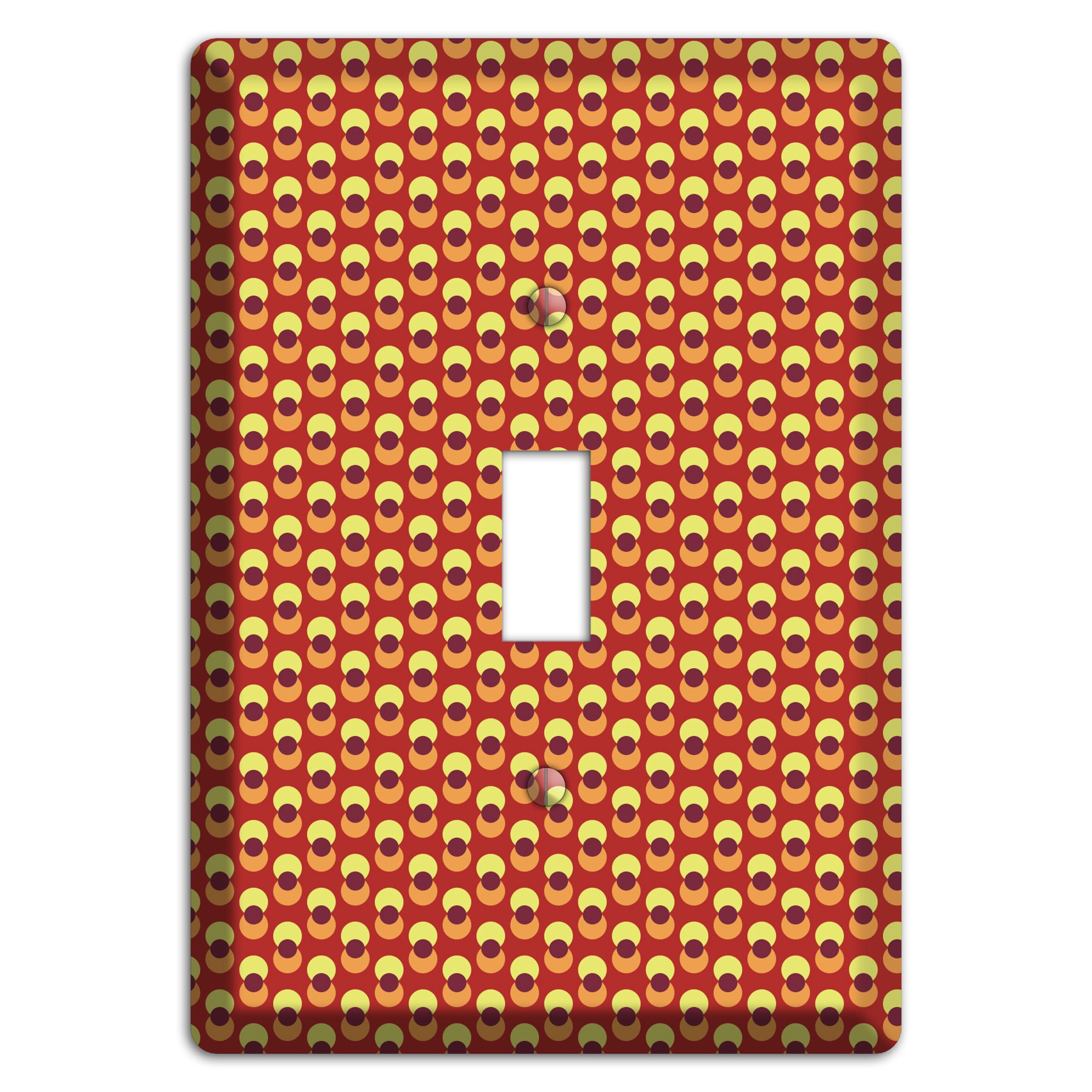 Red Overlain Dots Cover Plates