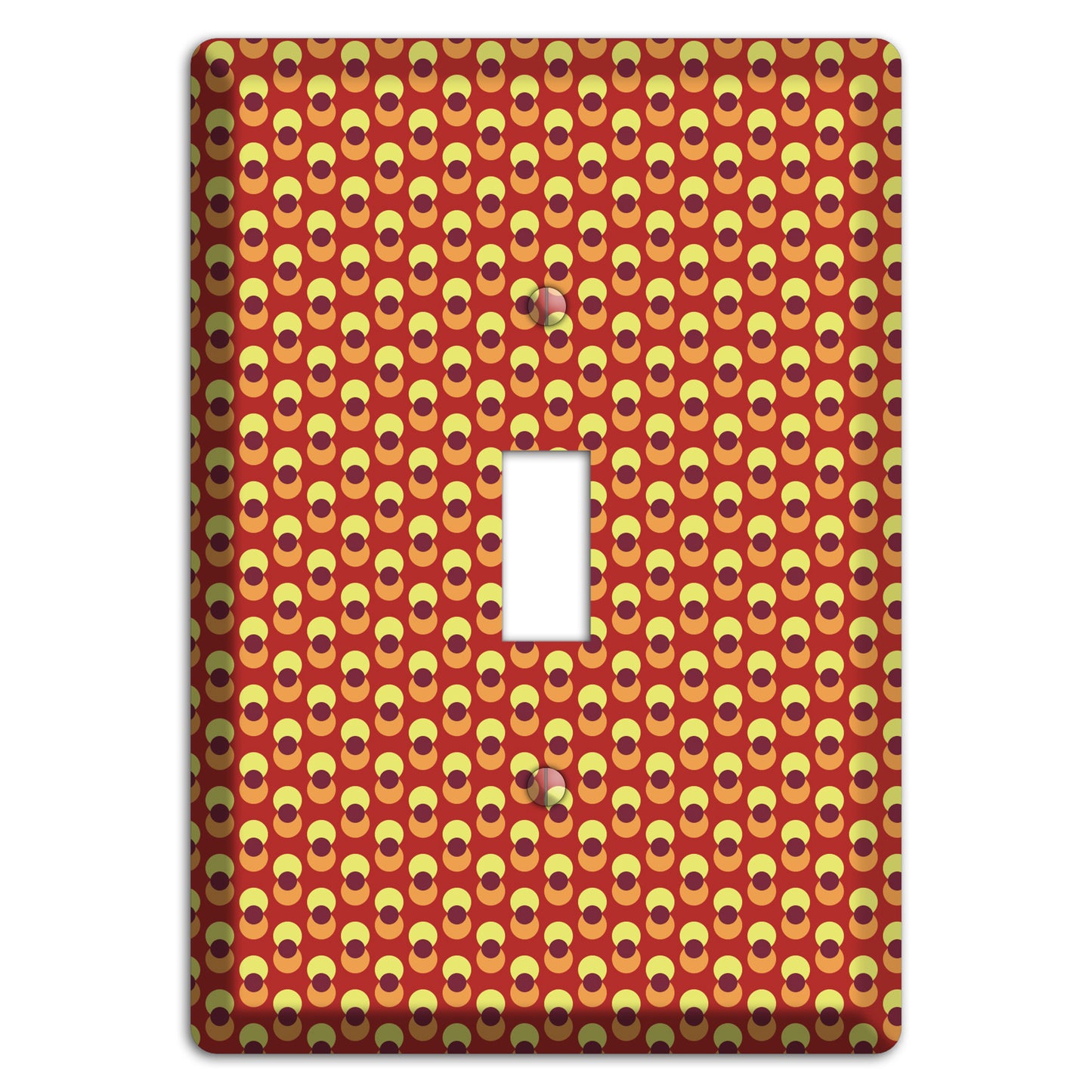 Red Overlain Dots Cover Plates