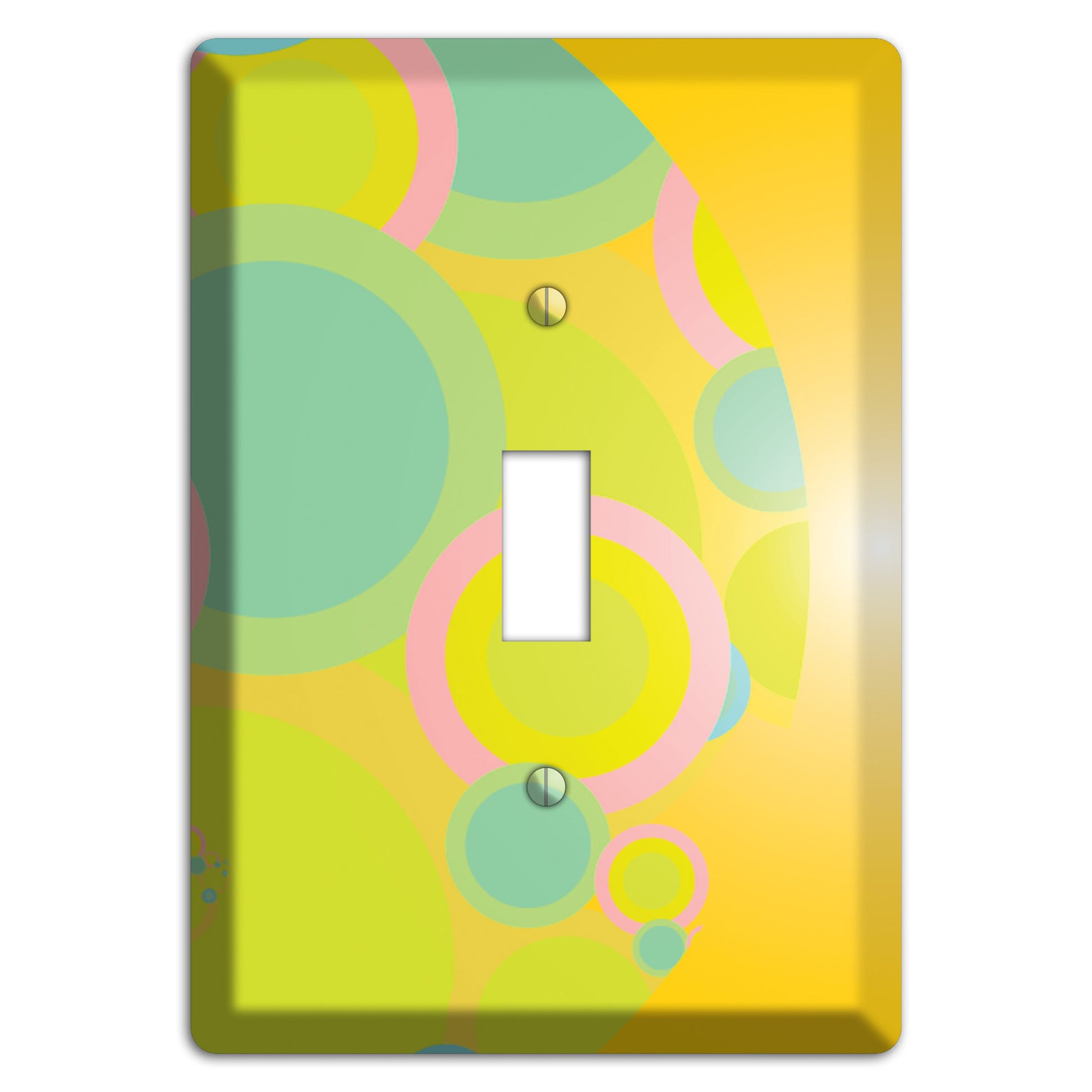 Yellow Circles Cover Plates
