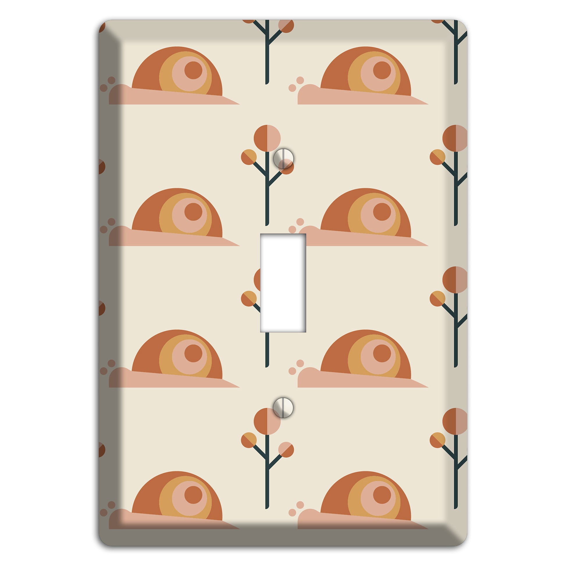 Retro Snails Cover Plates
