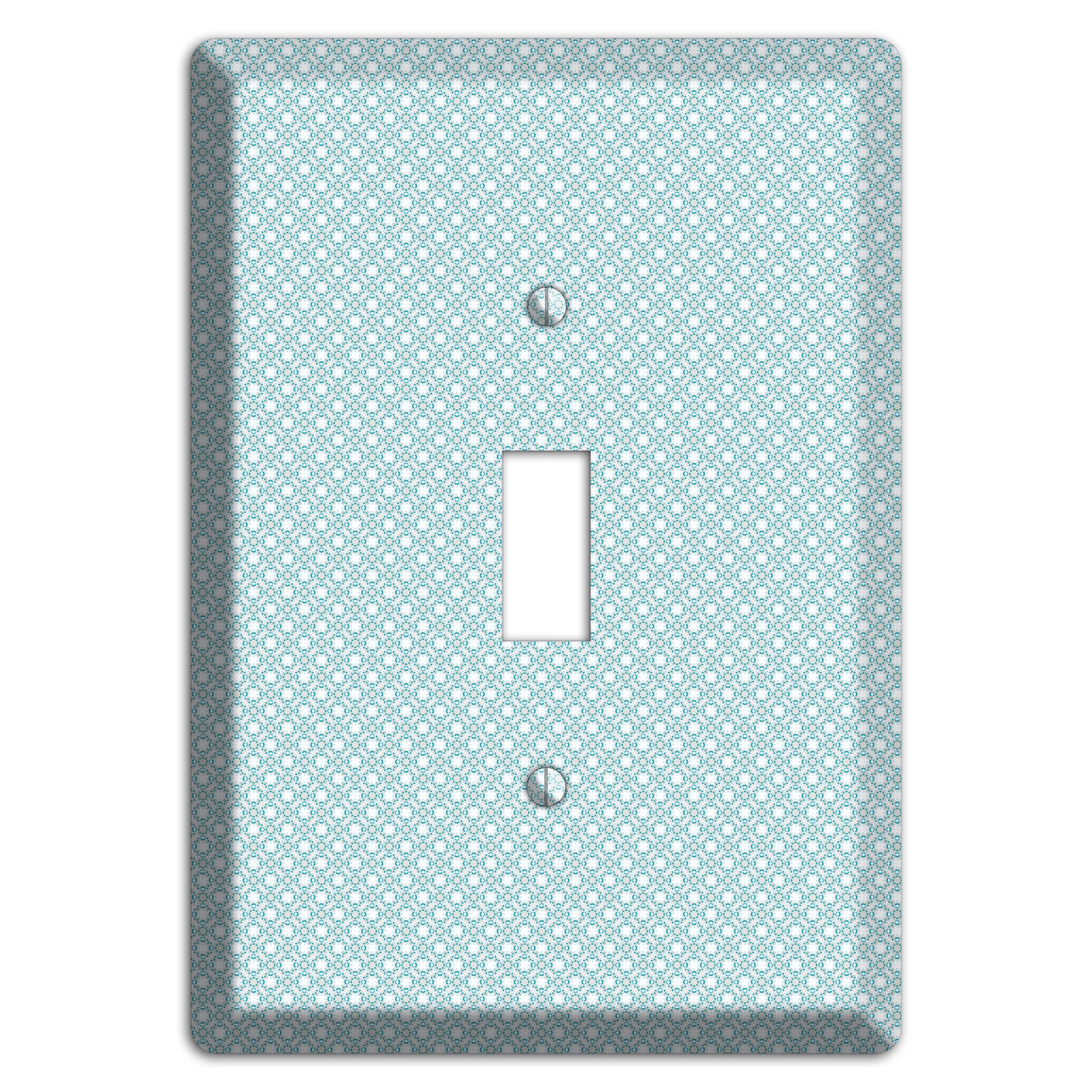 Light Blue Geometric Cover Plates