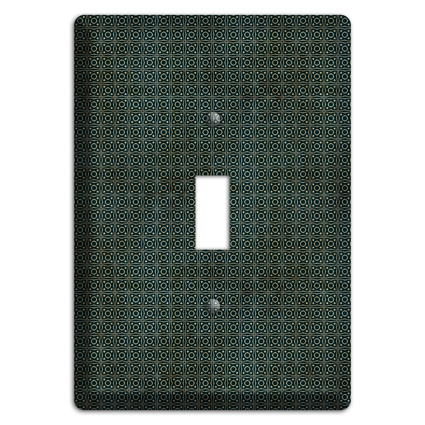 Dark Green Grunge Tiny Tiled Tapestry 4 Cover Plates