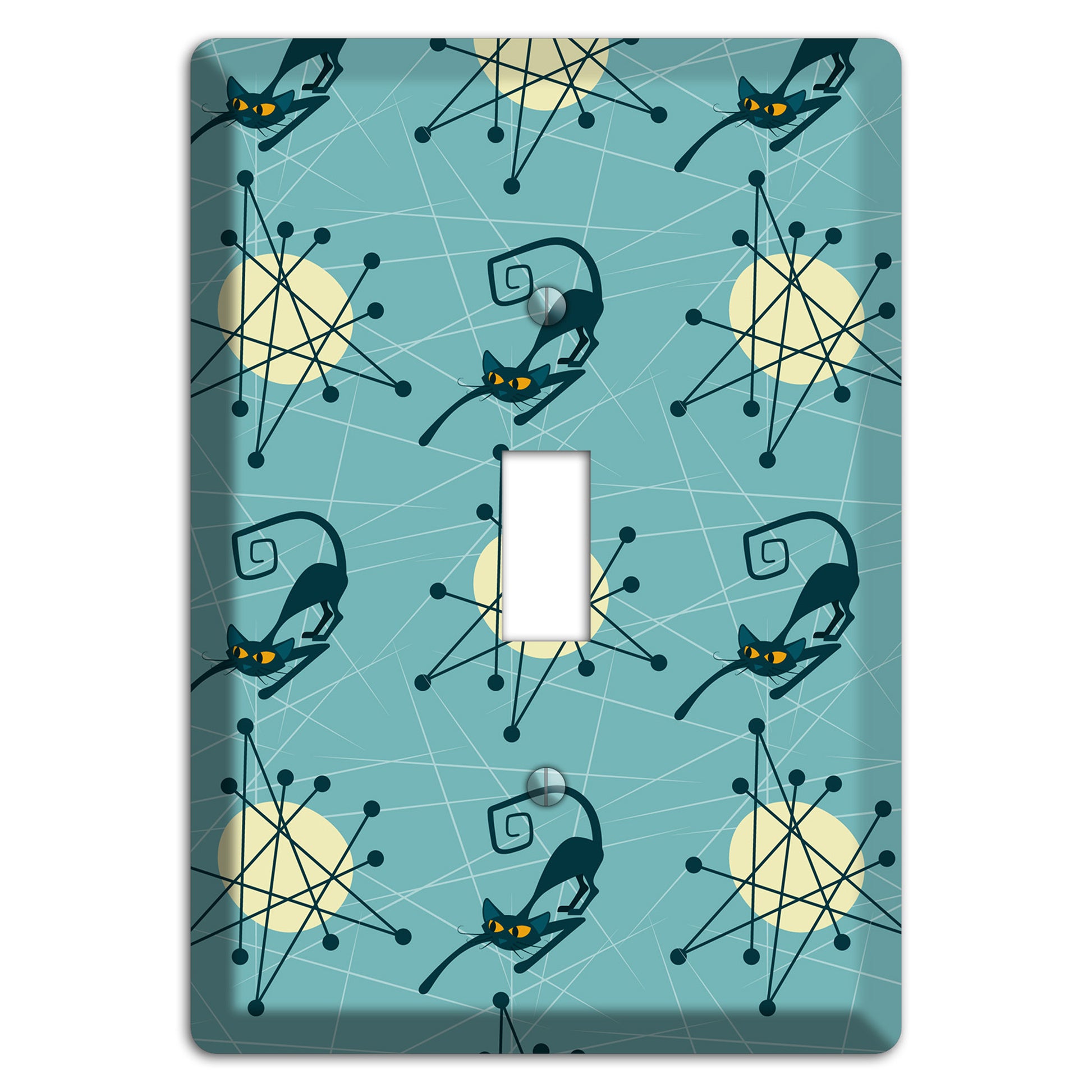 Atomic Black Cats Cover Plates