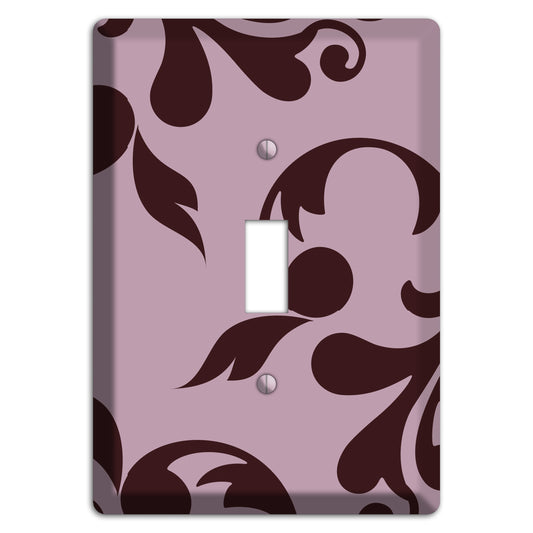 Dusty Rose and Burgundy Toile Cover Plates