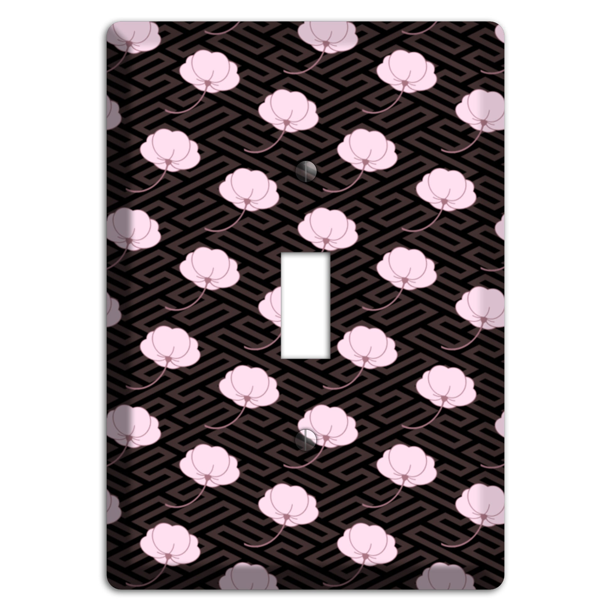 Small Asian Blossoms with Pattern Cover Plates