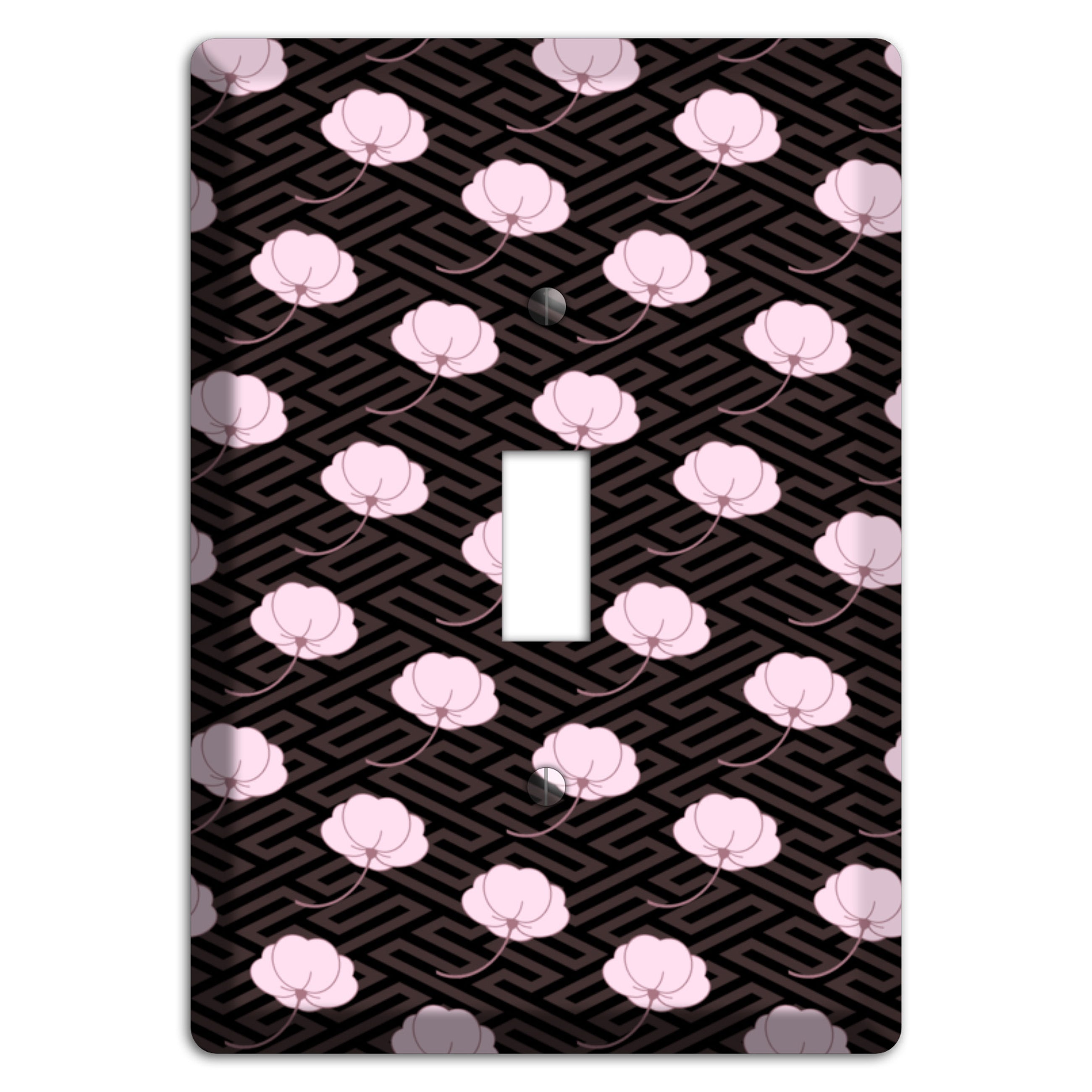 Small Asian Blossoms with Pattern Cover Plates