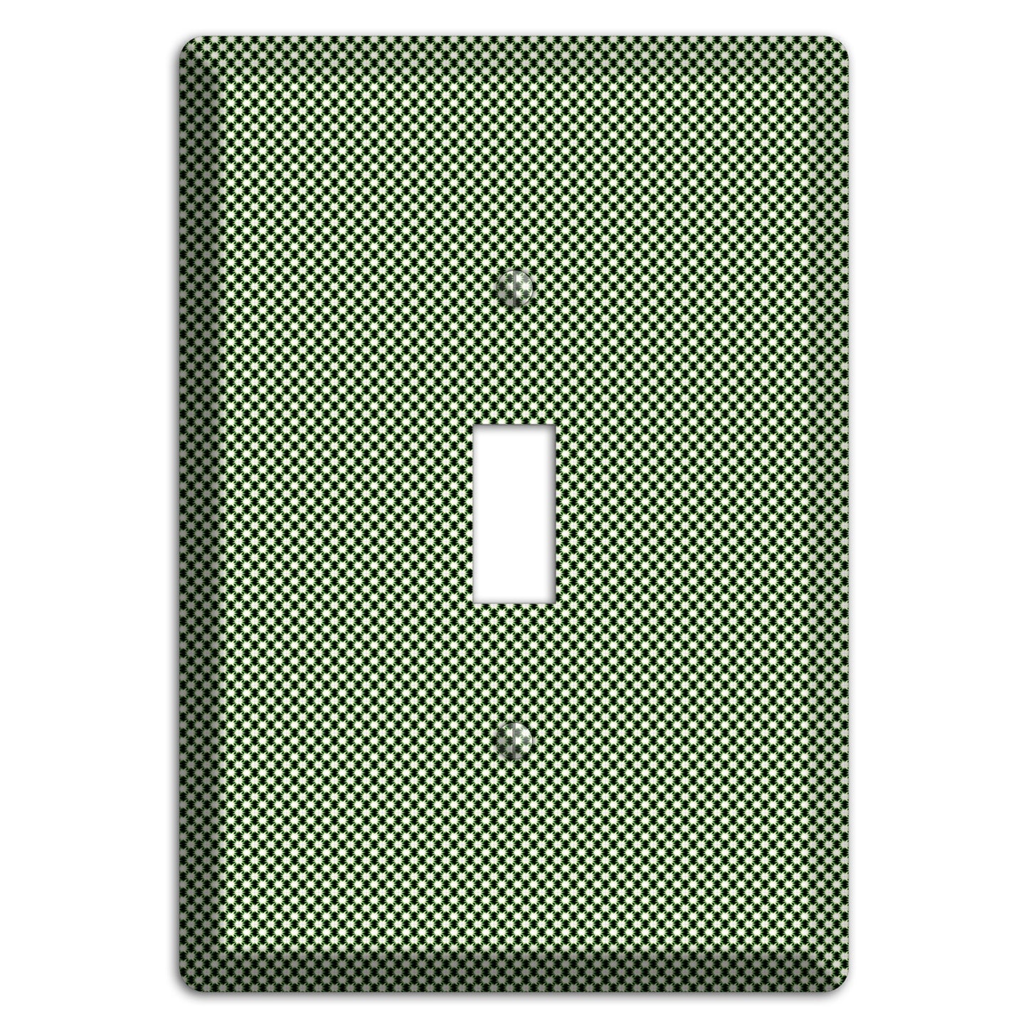 Green Tiny Check Cover Plates