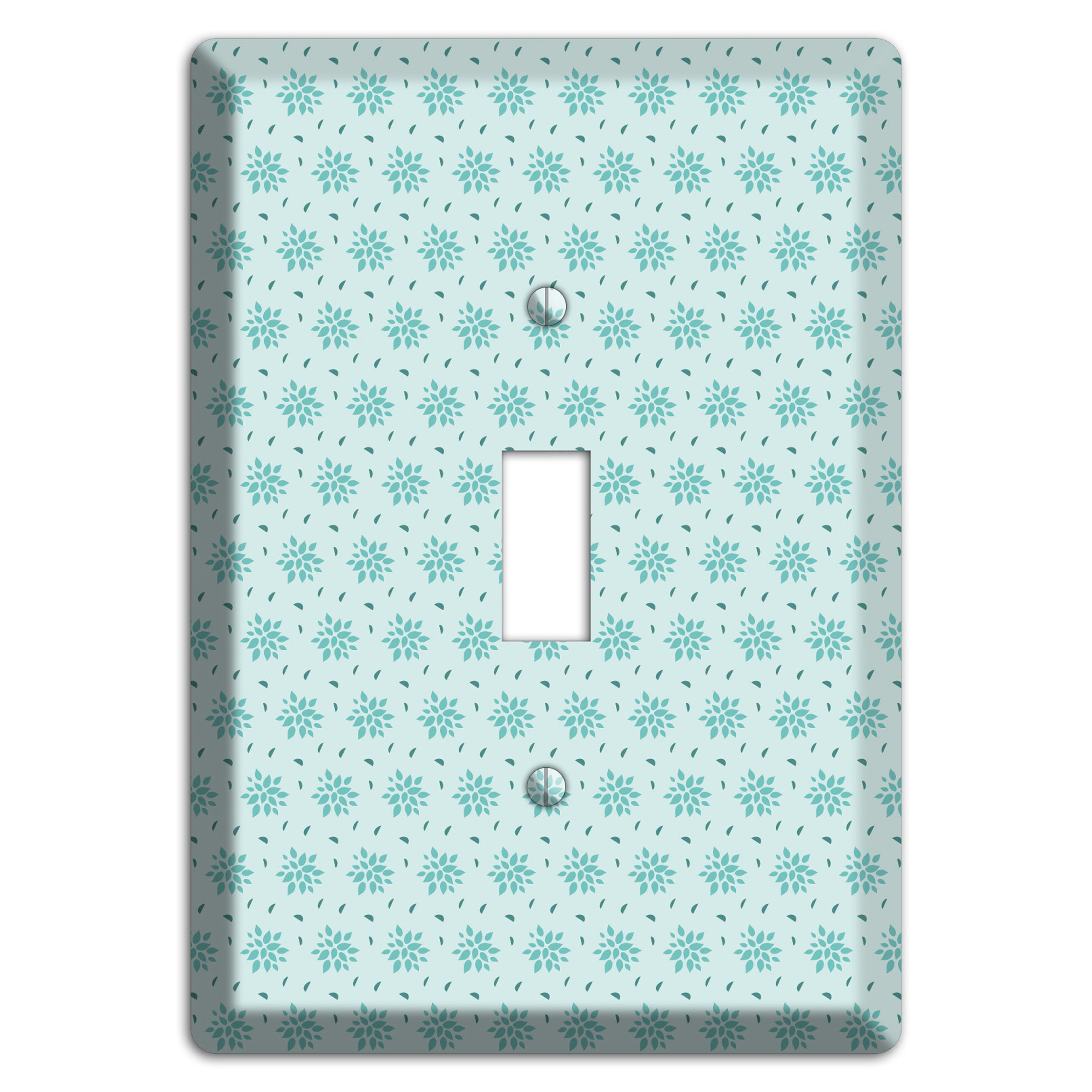 Soft Blue Calico Cover Plates