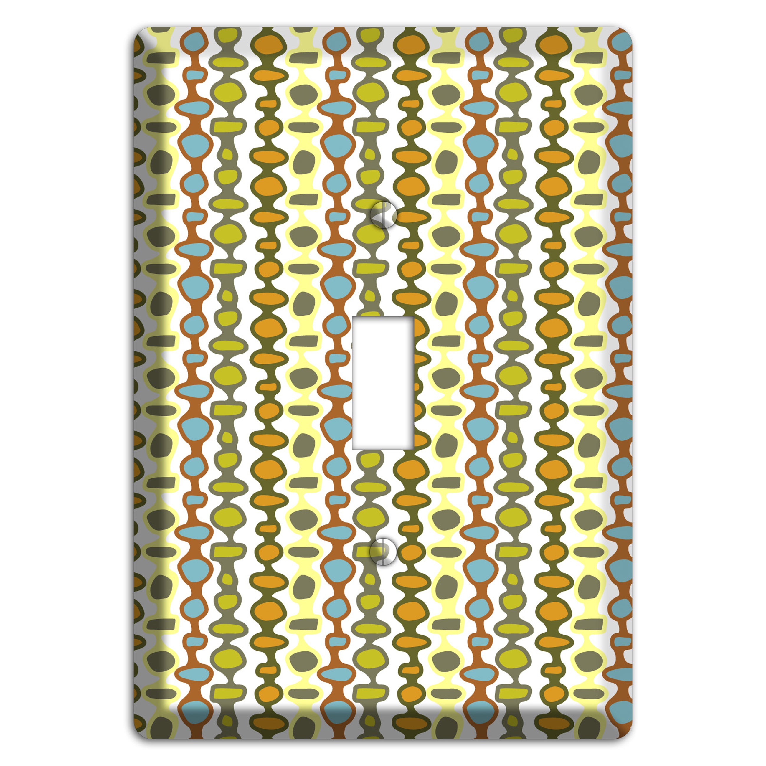 Multi Grey and Umber Bead and Reel Cover Plates