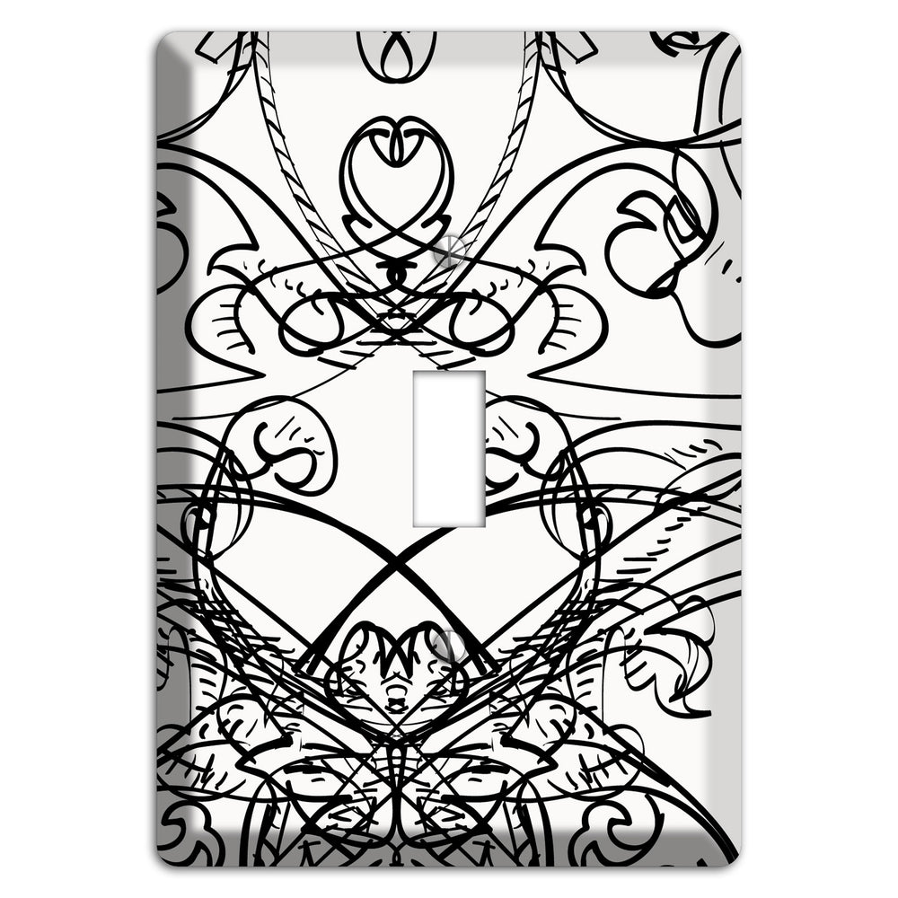 White Deco Sketch Cover Plates