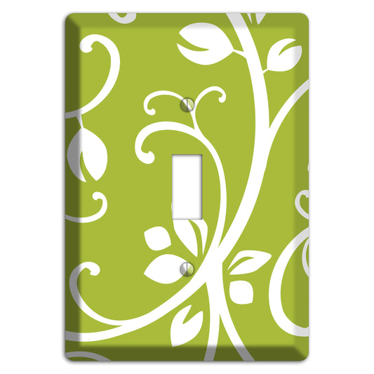 Green Bud Sprig Cover Plates