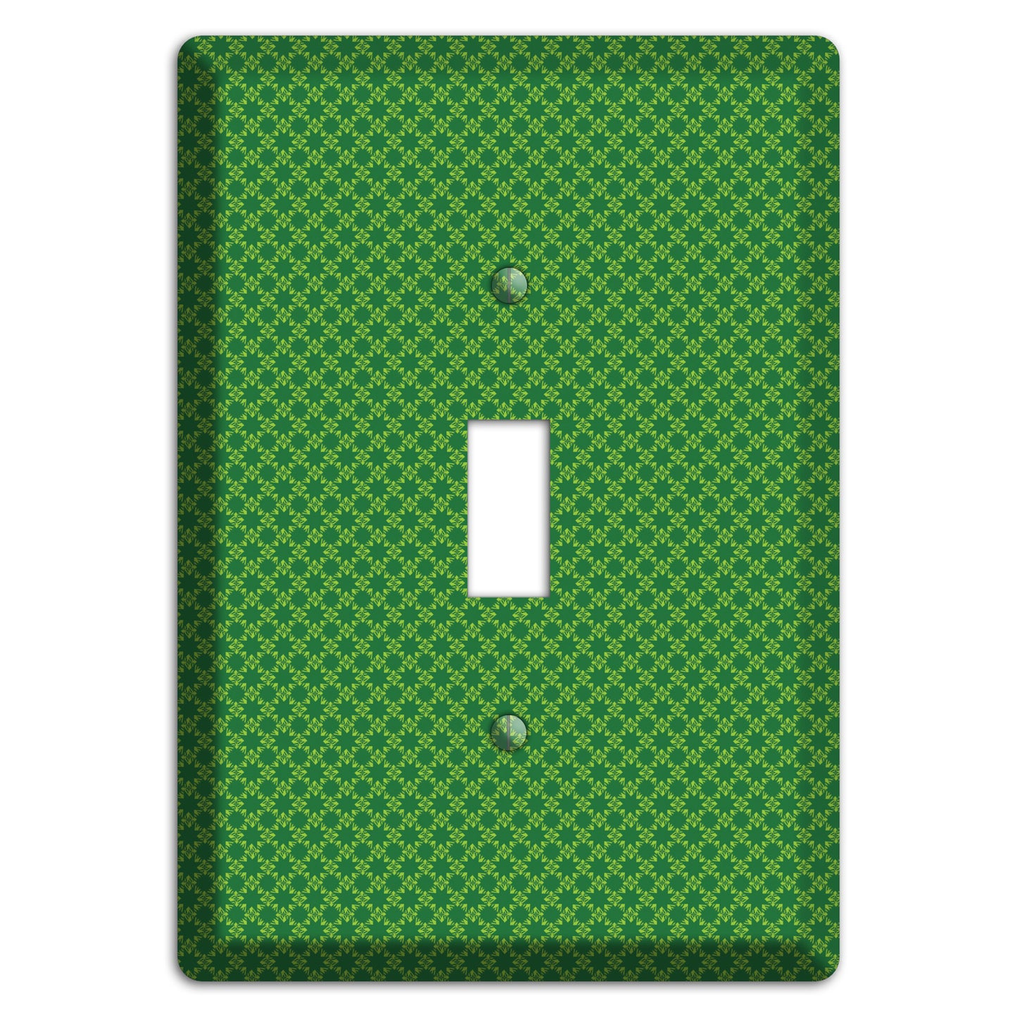 Multi Green Tiny Checked Foulard Cover Plates