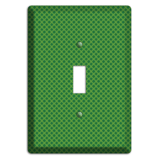Multi Green Tiny Checked Foulard Cover Plates