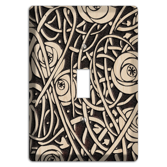 Deco Floral Wood Lasered Cover Plates