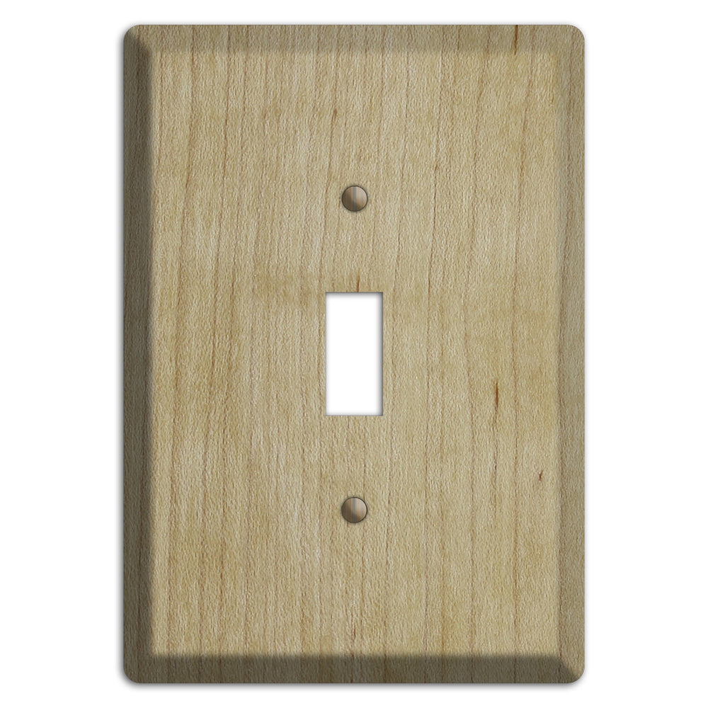 Unfinished Maple Wood Cover Plates