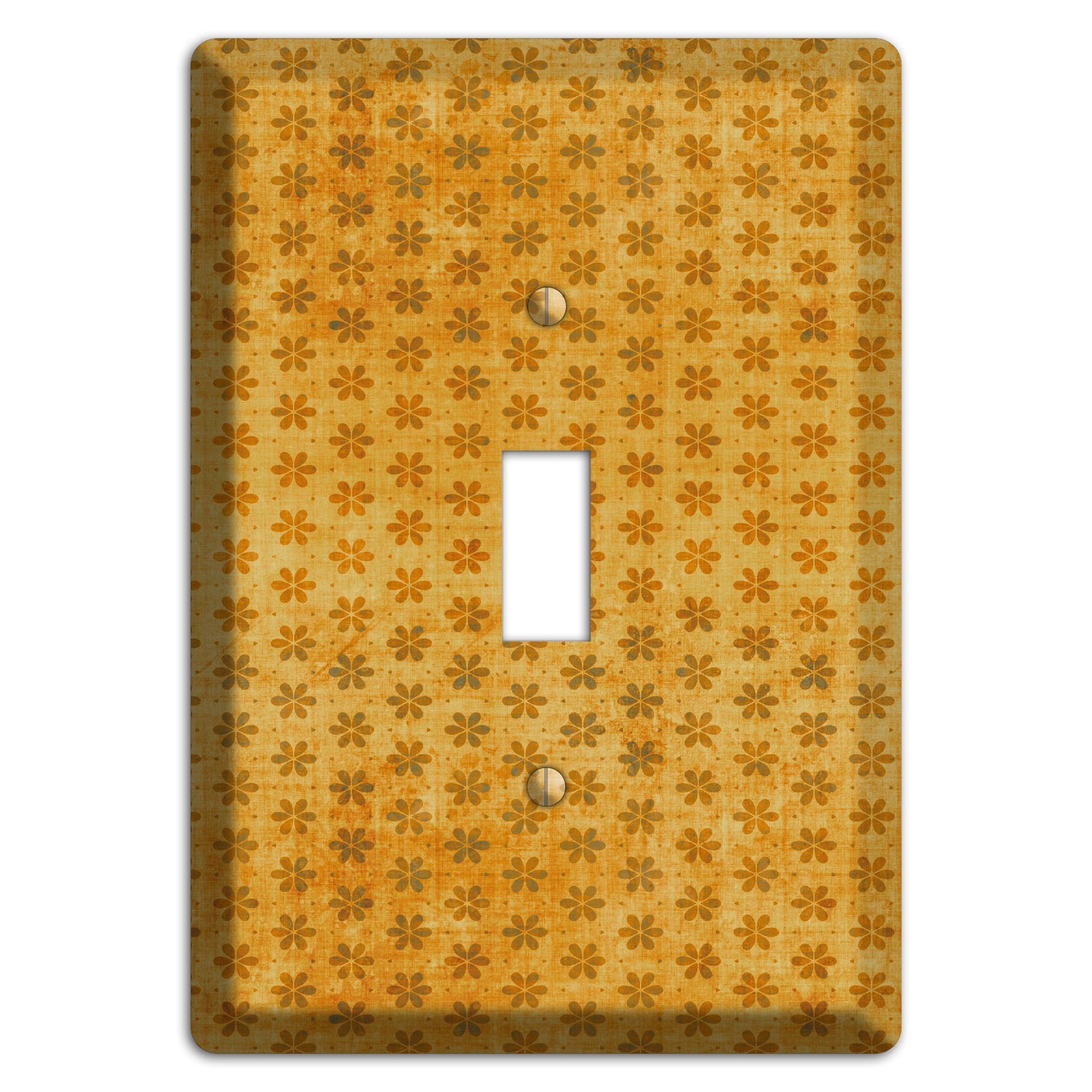 Lavender Grunge Floral Contour Cover Plates